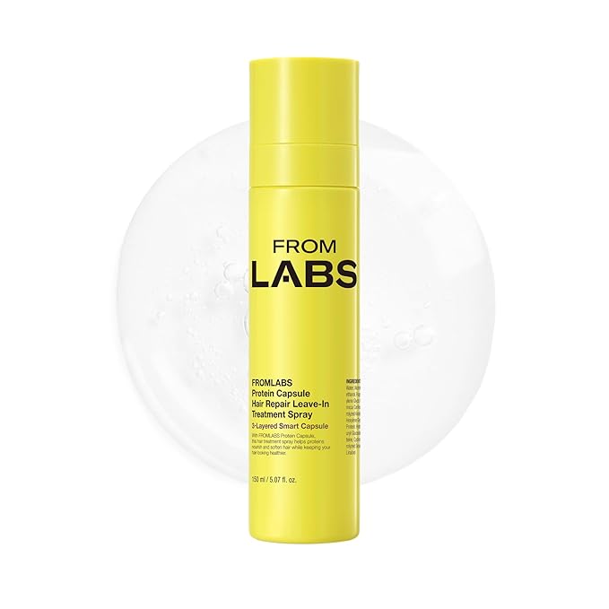 Protein Capsule Leave‑In Treatment Spray, Lightweight Hydrating Mist for Heat Protection (Up to 428°F / 220°C), Frizz Control & Split Ends Repair, Color‑Safe, Fine‑Hair Friendly, 5.07 fl oz