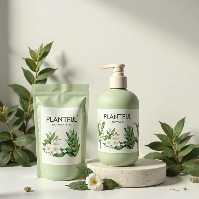 Natural Body Wash, Hinoki, Jasmine, Vetiver, Plant Oil Extracts, Hydrating with Vitamin B3 & Hyaluronic Acid, Paraben Free, Sulfate Free, Cruelty Free, Eco-Friendly, All Skin Types
