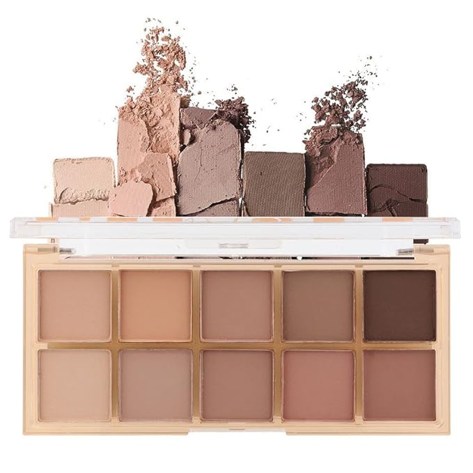 AMY'S DIARY 12Color Light Pink Purple Eyeshadow Palette, Long-Lasting, and Highly Pigmented. Elevate Your Eye Makeup– Unleash Your Unique Style (10 colors 09#)