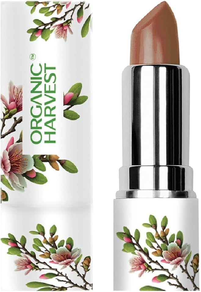 Orga.nic Harv.est Moisture Matte Lipstick - Brown Sugar | Long-Lasting Brown, Creamy Matte Lipstick | Hydrating Formula | Certified Organic Makeup | Cruelty-Free & Vegan, 4gm
