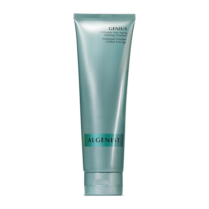 Algenist GENIUS Ultimate Anti-Aging Melting Facial Cleanser - Milky Cleansing Oil + Makeup Remover with Avocado Oil, Alguronic Acid and Microalgae Oil - Nourishes Skin + Improves Radiance (150ml)