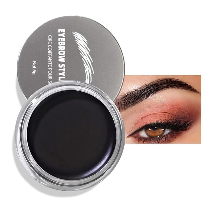 Brow Kit, Eyebrow Pomade,Eye Brow Contour Palette with Double-ended Eyebrow Brush, Full Defined Natural Brows, Long-Lasting Waterproof,04