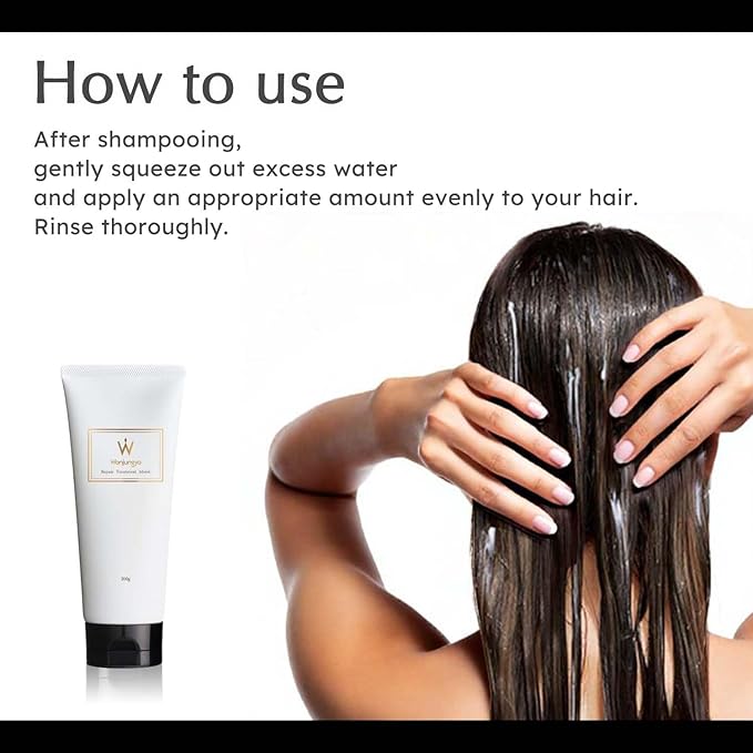 Moisturizing Repair Treatment for Dry Damaged Hair, deep conditioning, Rinse-Out Hair Treatment, Hair Mask Made In Japan 200g / 7 oz