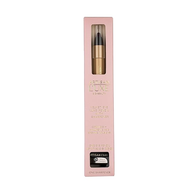 Artisan L'uxe Beauty Velvet Jumbo Eyeliner Pencil Smokey Eyes in 3 Minutes Water Proof, Smudge Proof, Long Lasting Age Defying Essential Oils Midnight (Shade: Black)