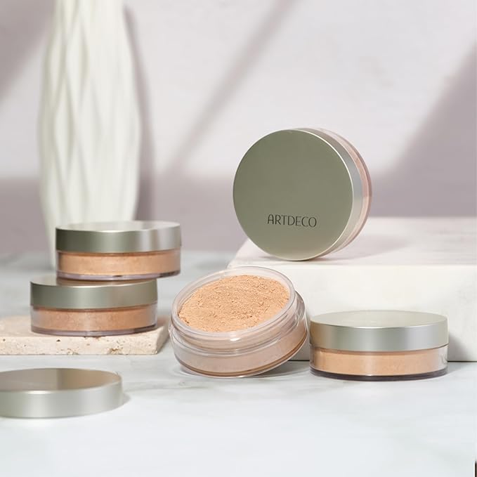 ARTDECO Mineral Powder Foundation - light beige – loose setting powder for a smooth & matte finish - medium coverage - perfect for sensitive & oily skin - makeup with zinc & magnesium - vegan-0.53 Oz