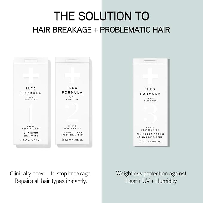 ILES FORMULA Hair Conditioner – Weightless, No Residue, Stops Breakage & Split Ends w/Tucuma Butter, Pracaxi Seed & Vitamins - Transforms Damaged Hair to Lustrous Texture, 34 Fl Oz (1L)