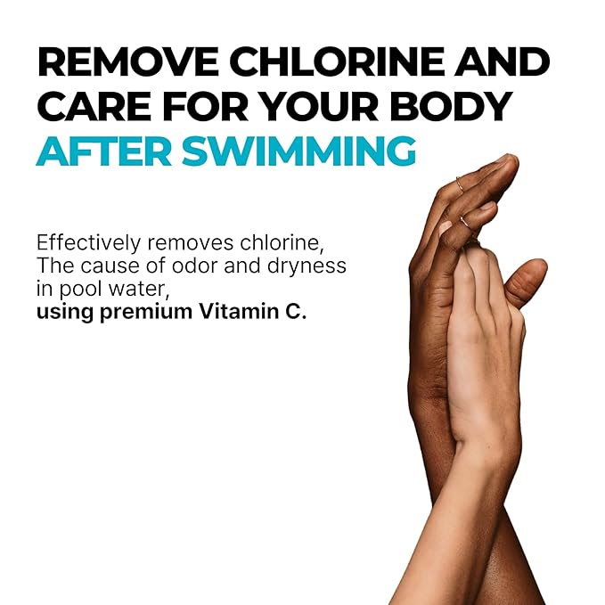 Chlorine-Removing Body Wash for Swimmers | Vitamin C | Hydrating & Refreshing | Sulfate-Free, Silicone-Free, Paraben-Free (10.58 oz / 300g, Pack of 1)