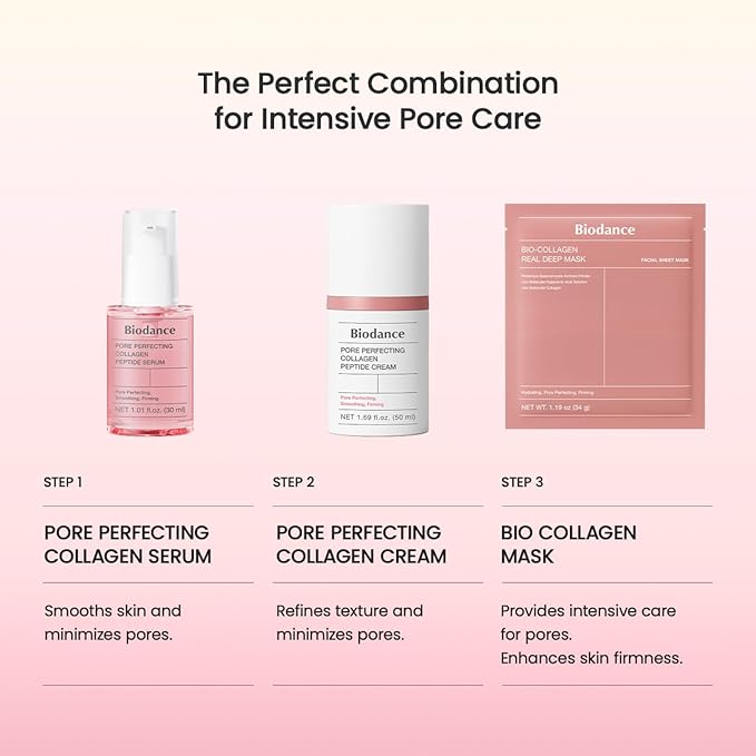 BIODANCE Pore Perfecting Collagen Peptide Cream, Hydrating, Collagen Firming Facial Moisturizer, Korean Skincare | 1.69 fl.oz, 50ml
