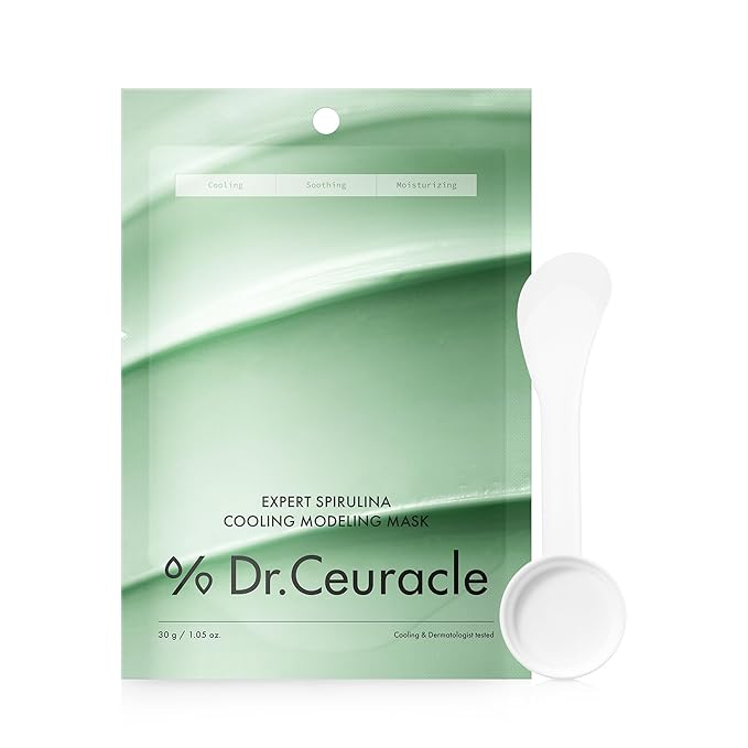 leegeehaam Dr.Ceuracle Expert Spirulina Cooling Modeling Mask - Korean Skincare Jelly Face Mask for Glass Glow Skin, DIY Home Spa (30g / 1.05 oz.)