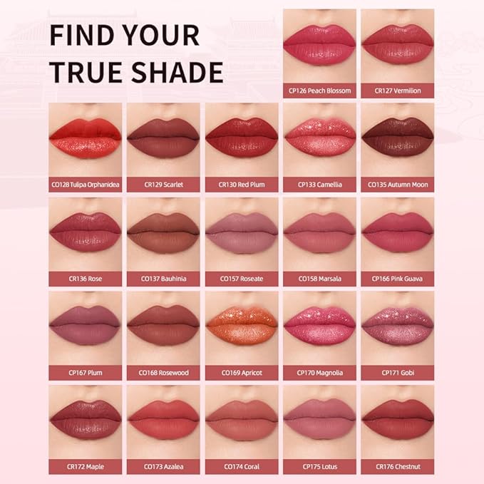 Catkin Semi-Matte Lipstick Hydrating High Impact Color Infused with Vitamin E and Avocado Oil Smooth Soft Texture Long Lasting Matte Finish 158