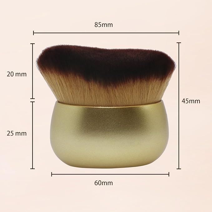 Makeup Blend & Blur Extra Large Body Brush for Self Tanner,Leg Makeup & Bronzer Self Tan Applicator, Powder, Foundation, Blusher, Bronzer，Massager for Face Gift box (Black)