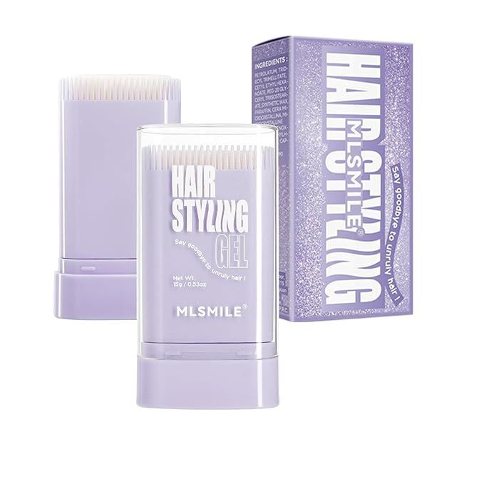 Hair Wax Stick for Kids, Hair Styling Stick with Built-in Comb, hair balm stick, Slick Stick Hair Care for Women, hair gel stick for Fly Away & Edge Frizz, Hair Refreshing Non-Greasy
