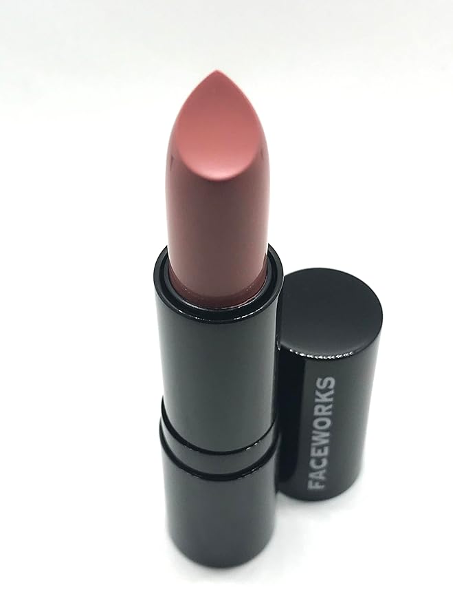 Hypoallergenic Lipstick for Sensitive Skin By FACEWORKS (Real Rosewood)
