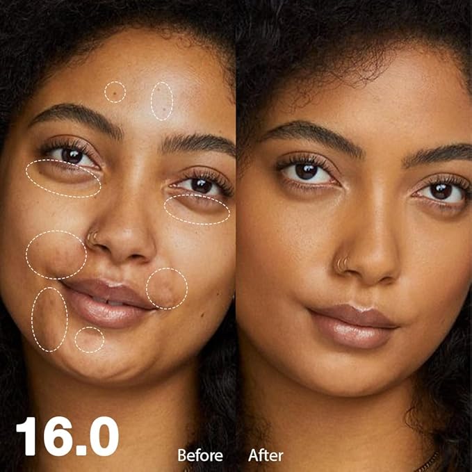 Kaely Under Eye Concealer for Older Women, Color Correcting Full Coverage Concealer for Dark Circles, Puffiness, Redness, Corrector de ojeras, Waterproof Anti Aging, Natural Matte Finish, Dark