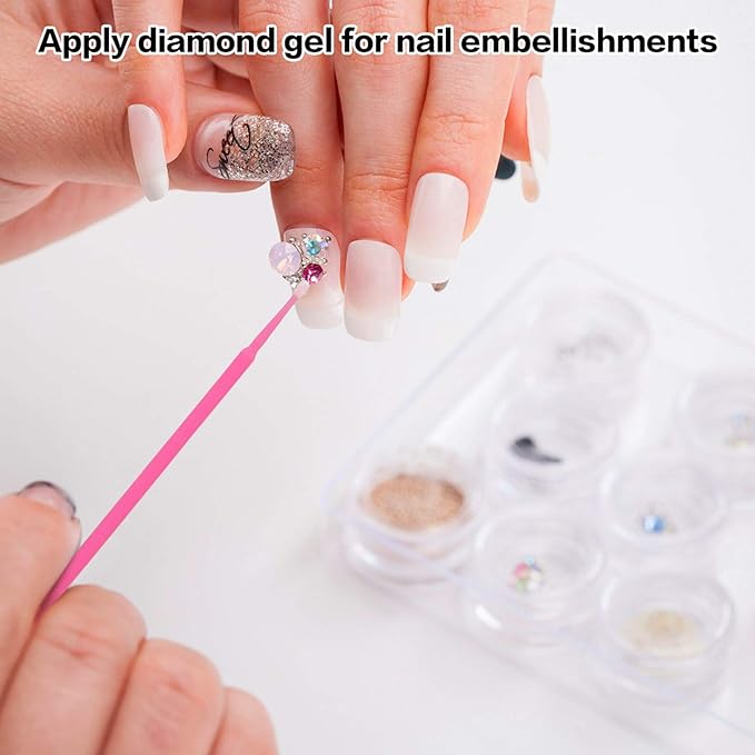 Cuttte 500PCS Disposable Micro Swabs for Eyelash Extension, Micro Applicators Eyelash Swabs for Makeup Application Multi-colored (Head Diameter: 1.5/2.0/2.5 mm)