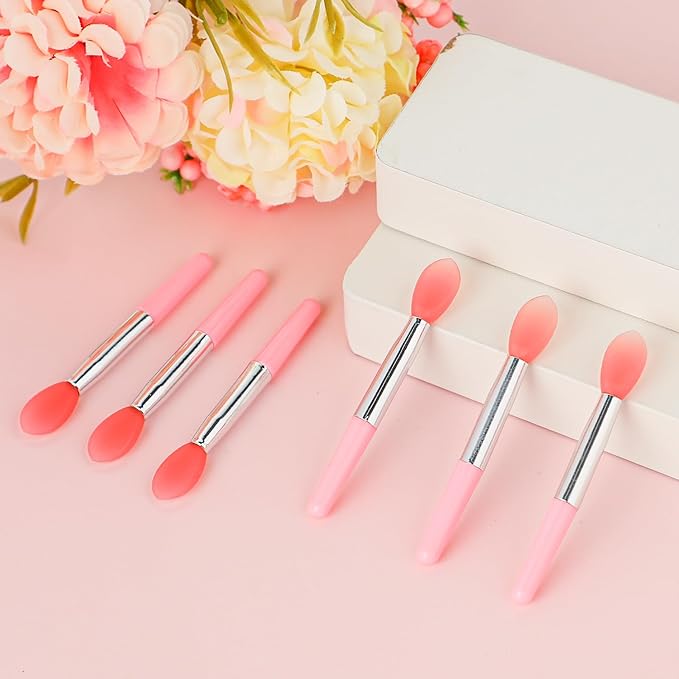 12Pcs Lip Mask Applicator Silicone LIp Applicator Makeup Beauty Lipstick Brushes Eyebrow Lipstick Brushes Applicator Cosmetic Brush Set for Lipstick Lip Gloss Lip Mask Eyeshadow