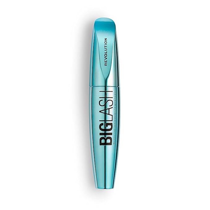 Revolution Beauty London, Big Lash Volume Waterproof Mascara, Volumizing & Lengthening with a Light-Weight Feel, Fast-Drying, Vegan & Cruelty-Free, Jet Black (Pack of 2)