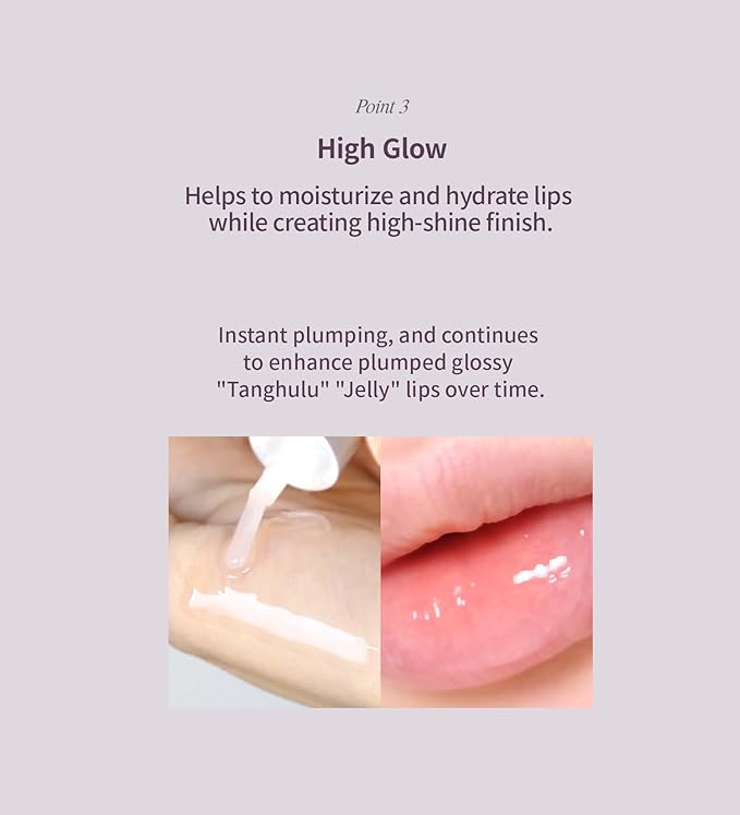 Heart Percent Dote On Mood Top Coating Lip Plumper, High-Shine Glossy Finish Tone Down Color & Mood Changing Lip Gloss 03. Mood Changer