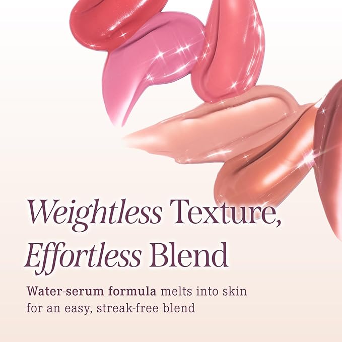 DEAR DAHLIA Petal Drop Blush (Moody) - Weightless Buildable Liquid Blush with High-Pigment, Long-lasting Dewy Finish, Natural Flush. Hydrating, Vegan, Cruelty-Free Korean Makeup for Cheeks. 0.14 oz