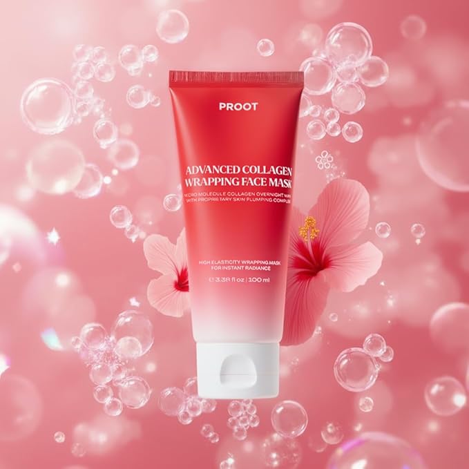Collagen Wrapping Mask | Collagen Peel Off Mask | Korean Collagen Wrapping Mask | Collagen Overnight Face Mask | Glass Skin Face Mask | Korean Skincare | Suitable For Sensitive Skin | 3.38 Fl Oz