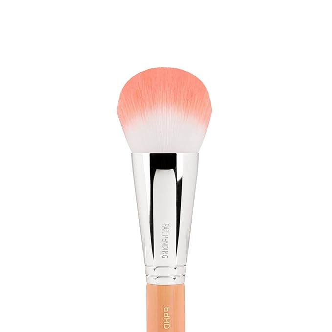 Bdellium Tools Professional Makeup Brush - Pink Bambu Series 988 BDHD Phase I Large Foundation/Powder - With Soft Synthetic Fibers, For Application & Blending (Pink, 1pc)