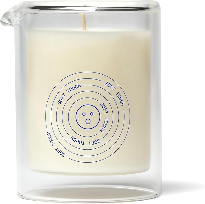 Dame Products Massage Oil Candle - Plant-Based with Kava Kava - Moisturizing and Relaxing - Soft Touch Scent