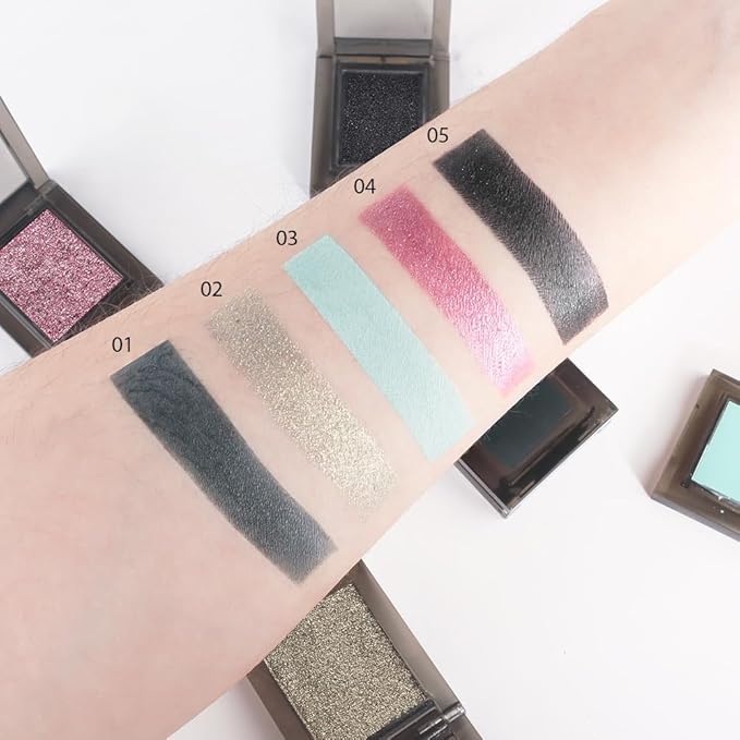 Single Nude Green Matte Eyeshadow,Monochrome Eye Shadow,Apply Makeup Easily,Matte Pressed Powder Single Eyeshadow,24 Hour Eye Makeup Longwear Waterproof