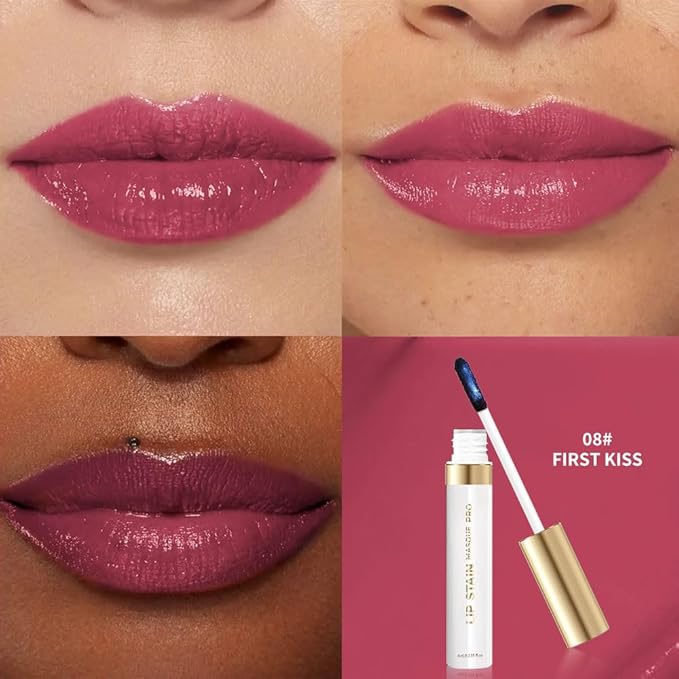 Matte Liquid Lip Gloss Peel Off Masque -Peel Off Lip Stain Tattoo, Long Lasting Waterproof Transfer-proof Lip Mask Lip Stain Peel Off Lip Gloss, Peel Off Lip Tint for Lip Makeup-Berry Velvet08#
