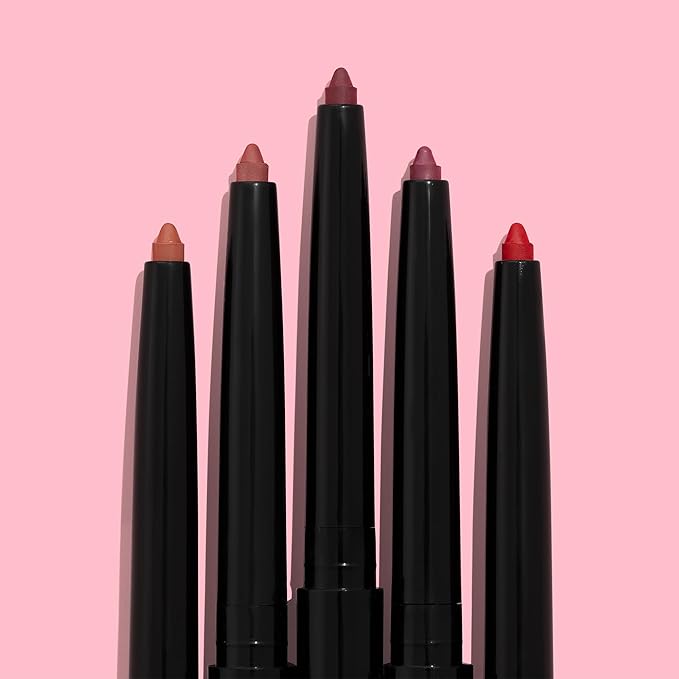wet n wild Lip Liner Perfect Pout Matte Retractable Gel Lip Liner Pencil, Red The Scene (Pack of 2)