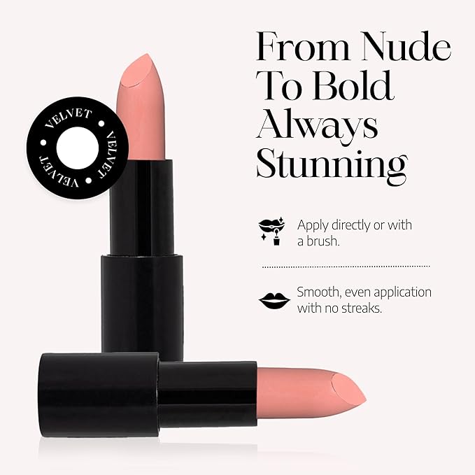 Radiant Professional Advanced Care Lipstick - Ultra Nourishing, Moisturizing Long Lasting Matte Lipstick With Vitamin E- UVA UVB Filters - VELVET (26 CHERRY)