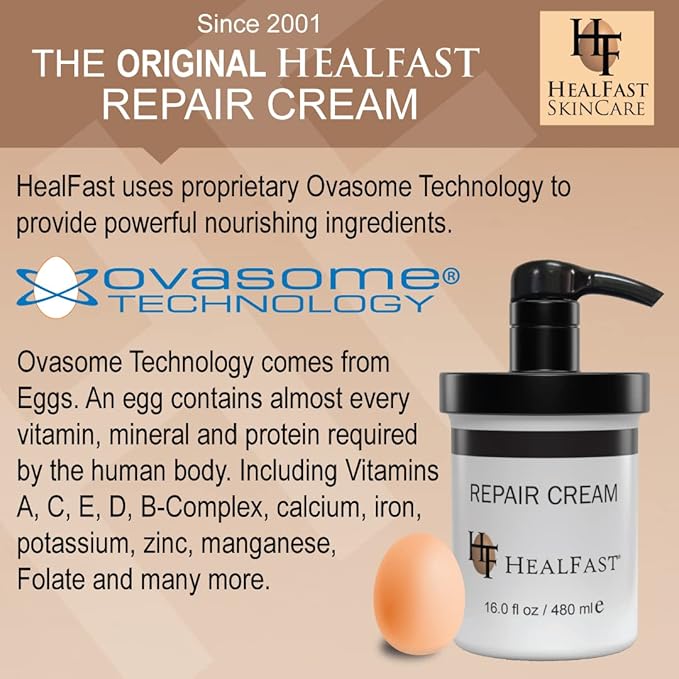 HealFast Sensitive Skin Repair Moisturizing Cream 16 Oz – For Dry, Itch– Fights Rashes, Dryness, Stretch Marks, Sunburn and Bed Sores – Herbal and Food Based Ingredients