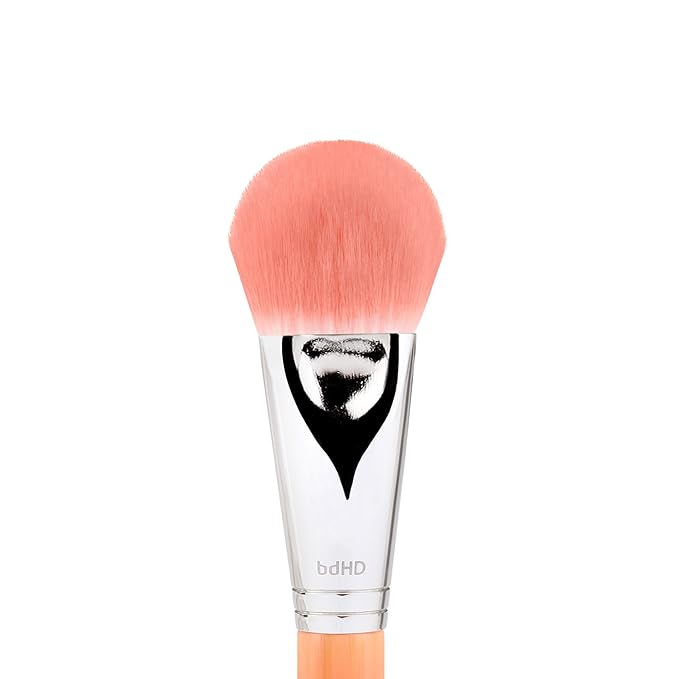 Bdellium Tools Professional Makeup Brush - Pink Bambu Series 988 BDHD Phase I Large Foundation/Powder - With Soft Synthetic Fibers, For Application & Blending (Pink, 1pc)