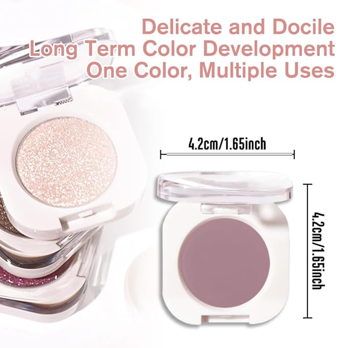 Single Matte Eye Shadow Palette Makeup, Mauve Taupe Matte Eyeshadow for Women, Monochrome Eye Shadow Makeup, Pigmented Waterproof Sombras Para Ojos, Vegan, Talc, Paraben & Cruelty Free, 25