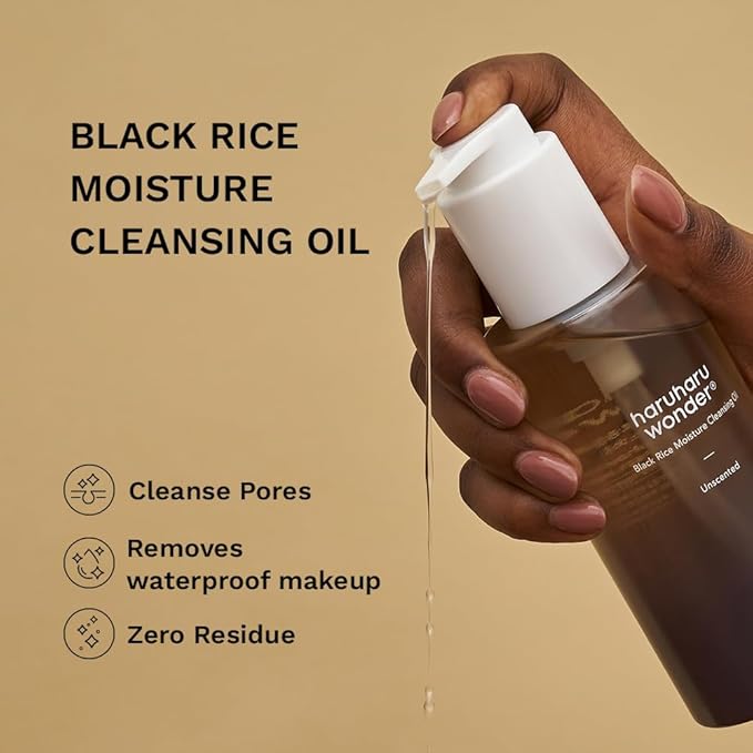 HARUHARU wonder Black Rice Moisture Cleansing Oil & 5.5 Soft Cleansing Gel Double Cleansing Duo Set