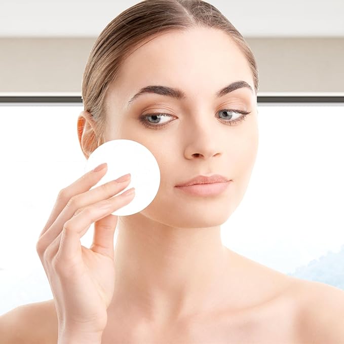 120 Count Compressed Facial Sponges, Face Cleansing Sponge for Estheticians Spa Wash Round Makeup Removal Sponge Pads for Women,Girls Compress Exfoliating Removal Sponge (White & Blue)