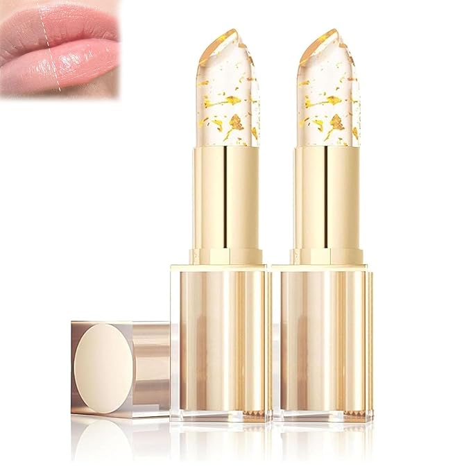 Consistent Lip Stick, Transferproof Color Changing Lipstick, Long Lasting & Moisturizing Glossy Shine Lip Gloss for Women (2pcs)