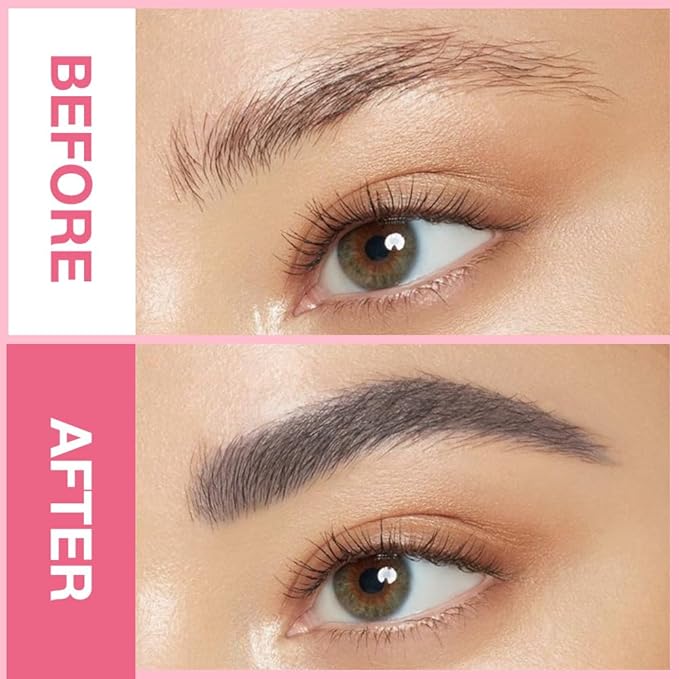Waterproof Eyebrow Pencil, Professional Makeup Micro Brow Pencil, Double-ended ultra-fine eyebrow pencil, Ultra-Fine Mechanical Pencil (1, 02#Dark Gray)