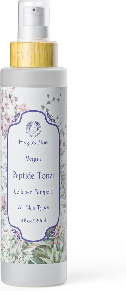 Hygia’s Blue Vegan Peptide Toner, unscented, Alcohol-Free
