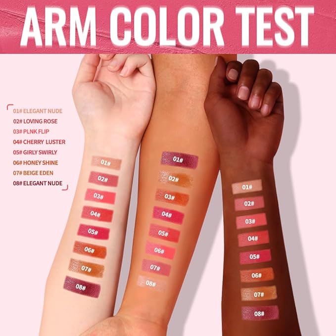 Matte Creamy Lipstick for Women, Long Lasting Waterproof Velvet Lipstick, Lip Stick Crayon Buildable Blendable Creamy Color, Moisturizing Longwear Lip Makeup 07#
