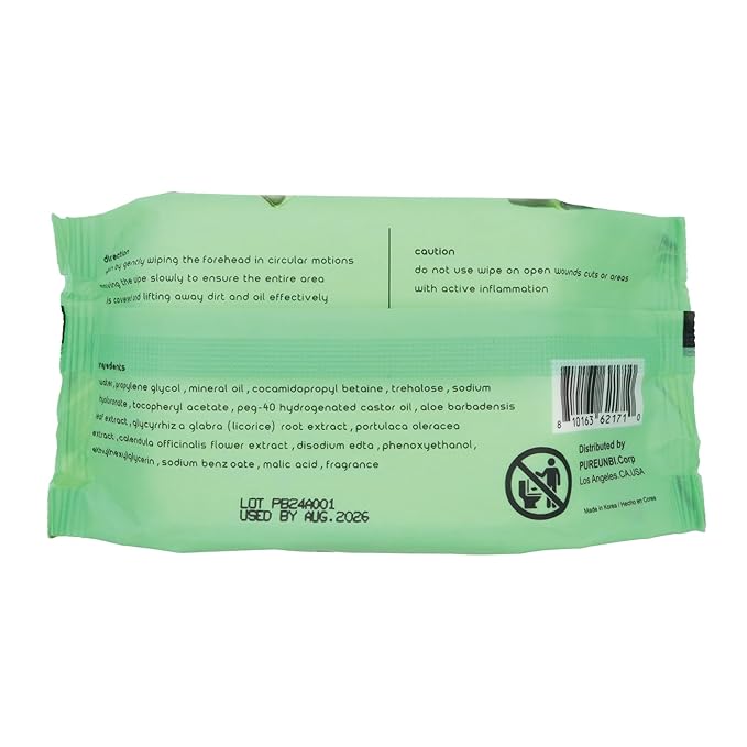 PB & JAY Cleancare Cleansing Wipes – 30 Count – Makeup Remover for Cooling Hydration & Skin Comfort – Hydrating Korean Face Wipes for Sensitive Skin (Aloe Vera)