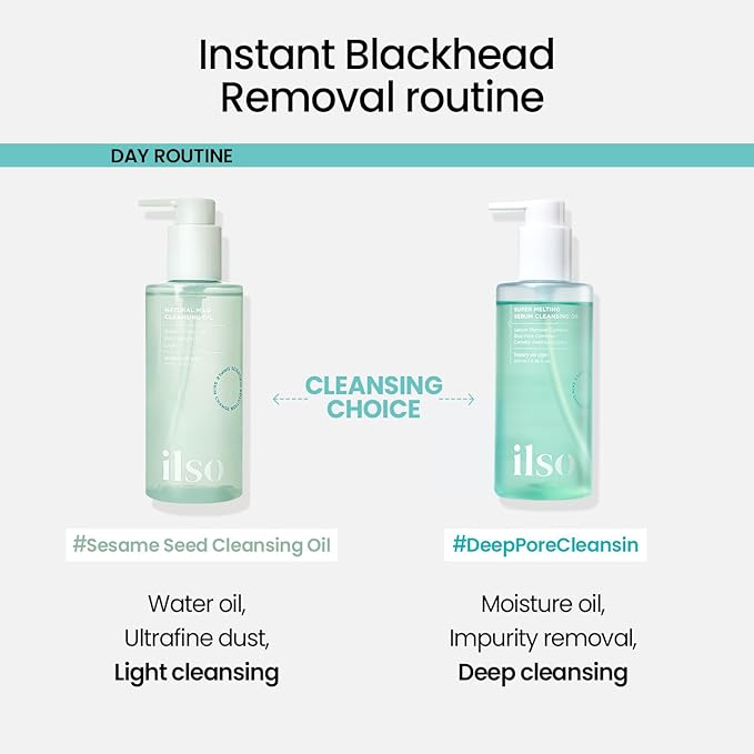 ilso Super Melting Sebum Cleansing Oil, Watery Oil Type, Sensitive Skin Face Wash, Makeup Blackhead Remover, Korean Skin Care 6.75 fl oz (200ml)