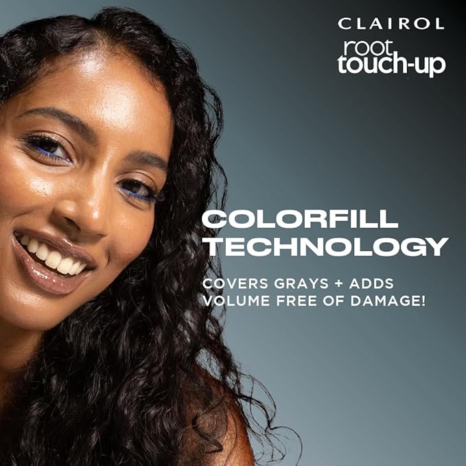Clairol Root Touch-Up Color + Volume 2-in-1 Temporary Spray, Black Hair Color, Pack of 1