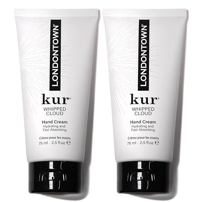 LONDONTOWN kur Whipped Cloud Hydrating, Moisturizing & Fast Absorbing Hand Cream, Vegan & Cruelty Free - 2.5fl oz, 2 Pack