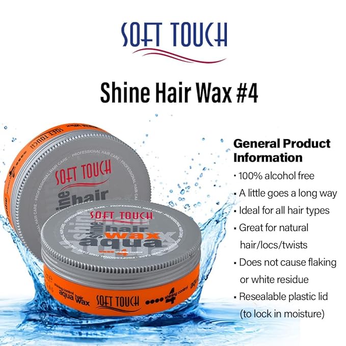 Soft Touch Hair Wax (2 Pack Shine #4)