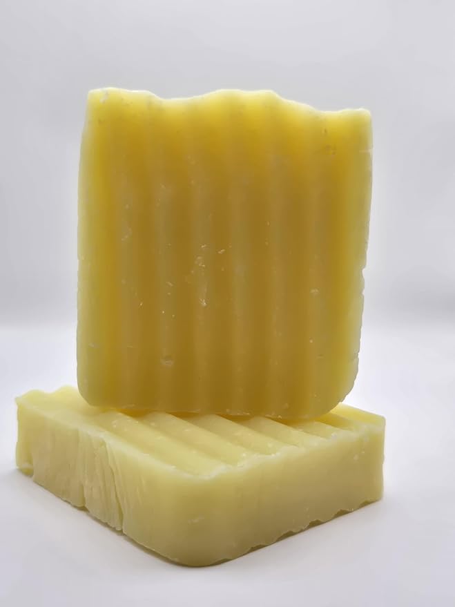 Tallow Soap (2 Pack) (Coconut Lemongrass) Handmade Grass Fed Beef Tallow Soap with Nourishing Oils