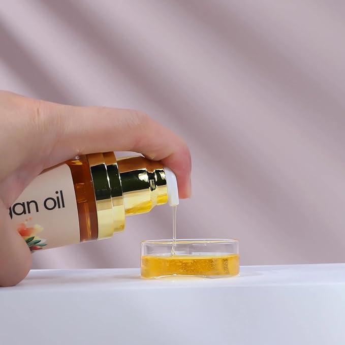 Argan Oil Treatment | Hair Serum | Top Mousturizer & Brillance | Ultra-Light Miracle Argan Oil with Vitamin E, & Carotenes