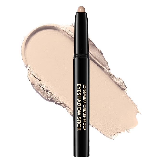 Eyeshadow Stick, Shimmer and Matte Cream Eye Shadow Brightener Sticks Eyeliner Pencil Crayon, Waterproof Long Lasting Eye Highlighter Stick Makeup,0.056 Oz(#3-Desert)