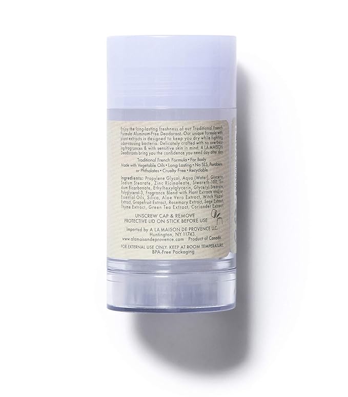 A La Maison Fresh Sea Salt Aluminum Free Deodorant for Women and Men - Natural Deodorant (3 Stick Bulk Pack)