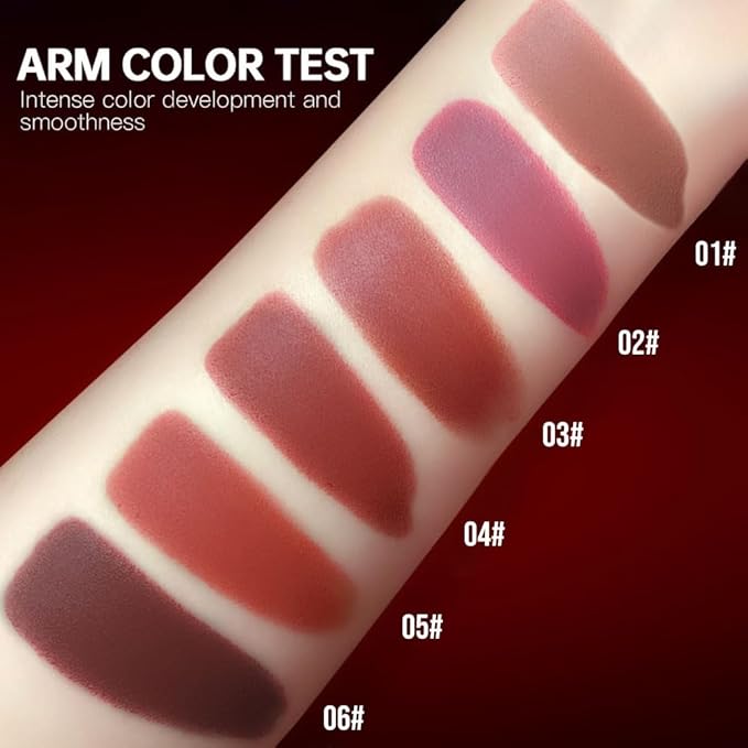 Dusty Rose Mauve Matte Lipstick Crayon – Waterproof Long Lasting Lip Liner Pencil, High Pigment Creamy Velvet Lipstick, Non-Drying Lip Color for Women, 02#