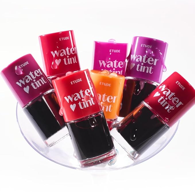 ETUDE Dear Darling Water Tint - Pomegranate Ade (9g) | Vivid Color Lip Stain with Moisturizing Weightless & Non-sticky Finish Lip Stain | Smudge-proof Lip Tint | Korean Makeup, Kbeauty
